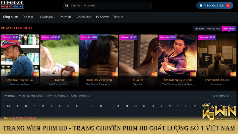 Trang web phim HD